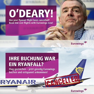 Eurowings-Plakate