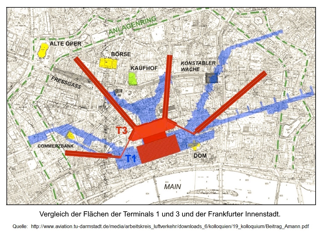 Fl�chenvergleich Terminal 1 und 3