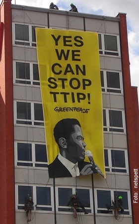 TTIP-Aktion Greenpeace