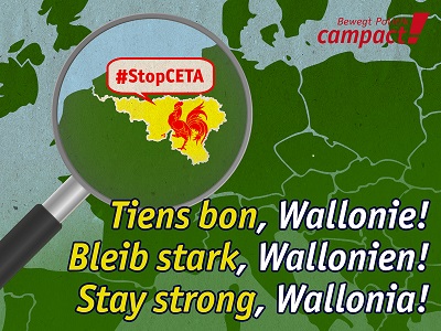 Campact 'Stark bleiben, Wallonien'