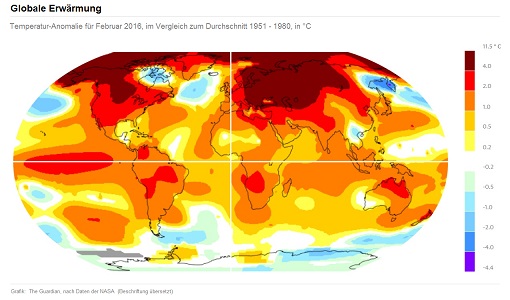 Temperatur-Anomalie Feb.2016