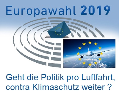 EP-Logo mit EU-Flugzeug