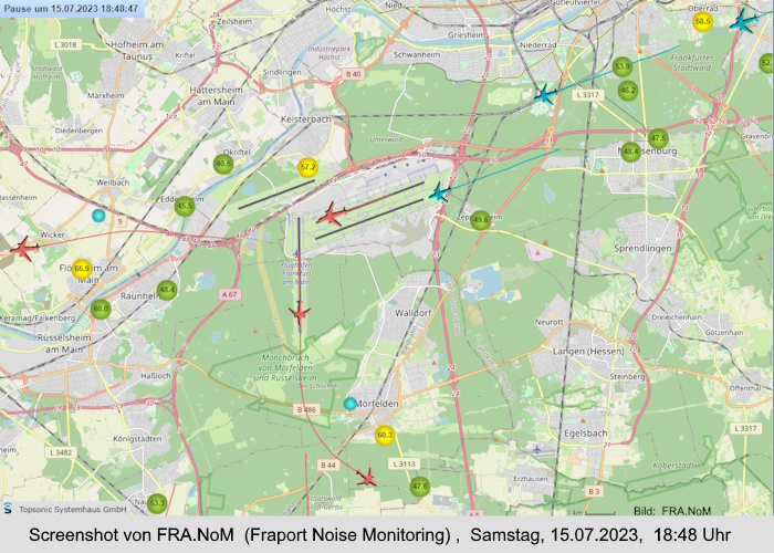 Grafik: Flugbewegungen FRA