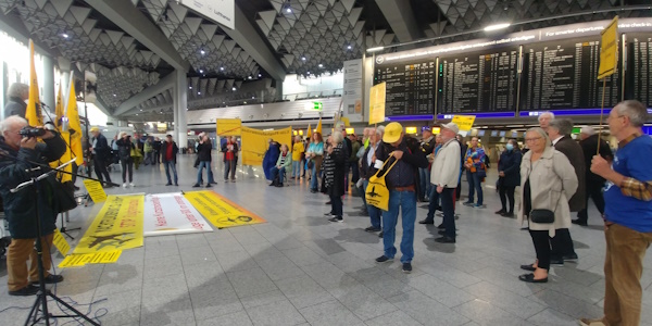 Foto: Protestkundgebung Terminal 1